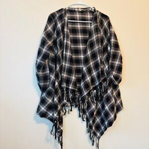 Plaid Black and White Women's Blazer